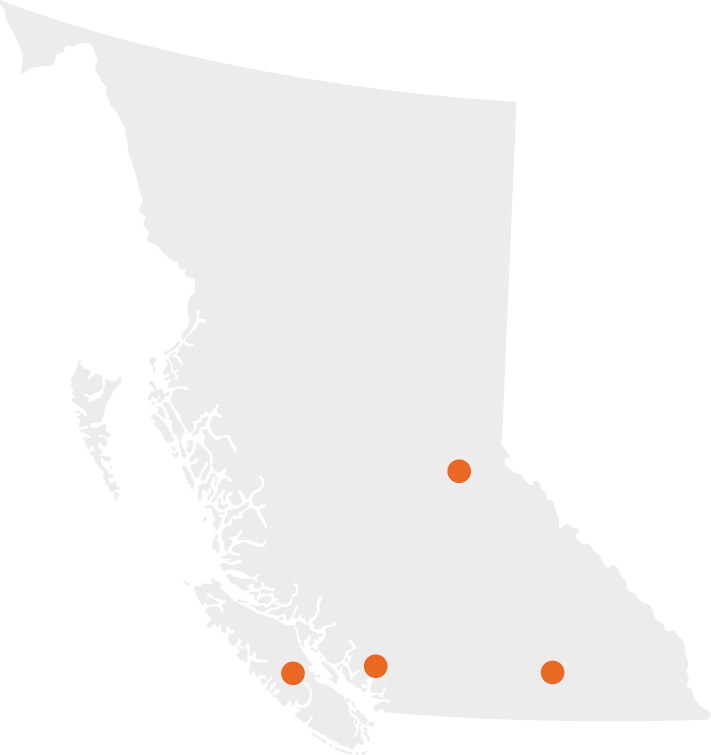 Map of British Columbia